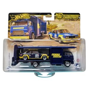 1/64 Fiat 131 Abarth és Second Story Lorry Hot Wheels Team Transporter Premium